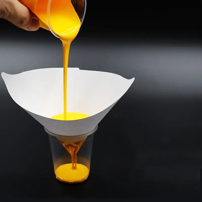 Thumbnail: 50pcs Auto Car Nylon Conical Paper 100 Mesh Paint Strainers Filter Purifying Cup