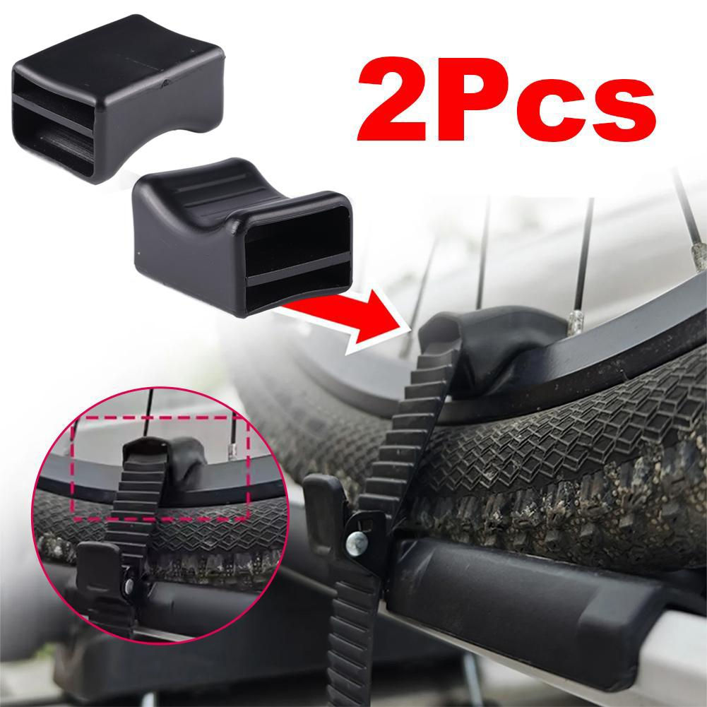 Roof Rack Bike Wheel Adapter Straps with Cushion for Secure Cycling Transport fo