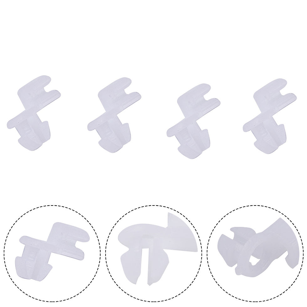 Thumbnail: 4Pcs Car Door Hole Door Lock Fastener Rod Clip White Universal Auto Door Lock Ro