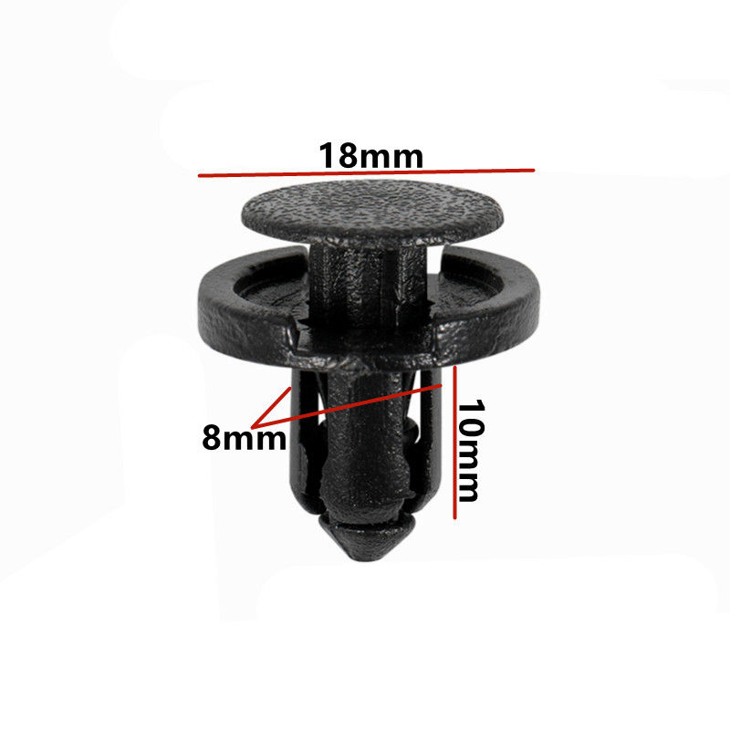Thumbnail: 20Pcs 8mm Hole Car Universal Plastic Fasteners Clips Bumper Fender Wheel Arch Mi