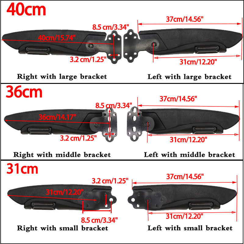 Thumbnail: 31cm 36cm 40cm Universal Adjustable Left Right Side Car Truck Seat Armrest Hand