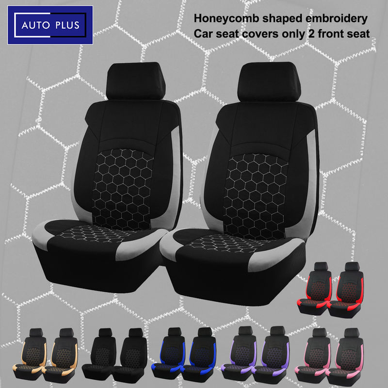 AUTOKING Football Embroidery Car Seat Covers Polyester Fabric Honeycomb Seat Cov