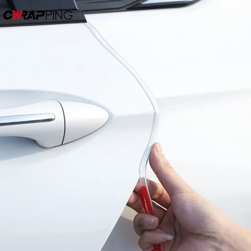 Transparent Car Door Edge Guards Clear Rubber Seal Protector U Shape Edge Trim C