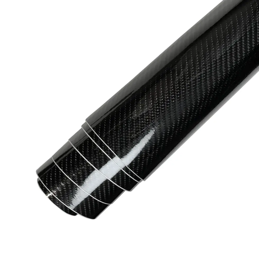 Thumbnail: 3D-6D Carbon Fiber Matte Car Vinyl Wrap Accessories Glossy Black Self Adhesive S