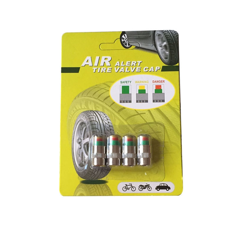 Thumbnail: 4pcs Car Tire Pressure Gauge Indicator Alert Monitoring Valves Cap Sensor Tyre P