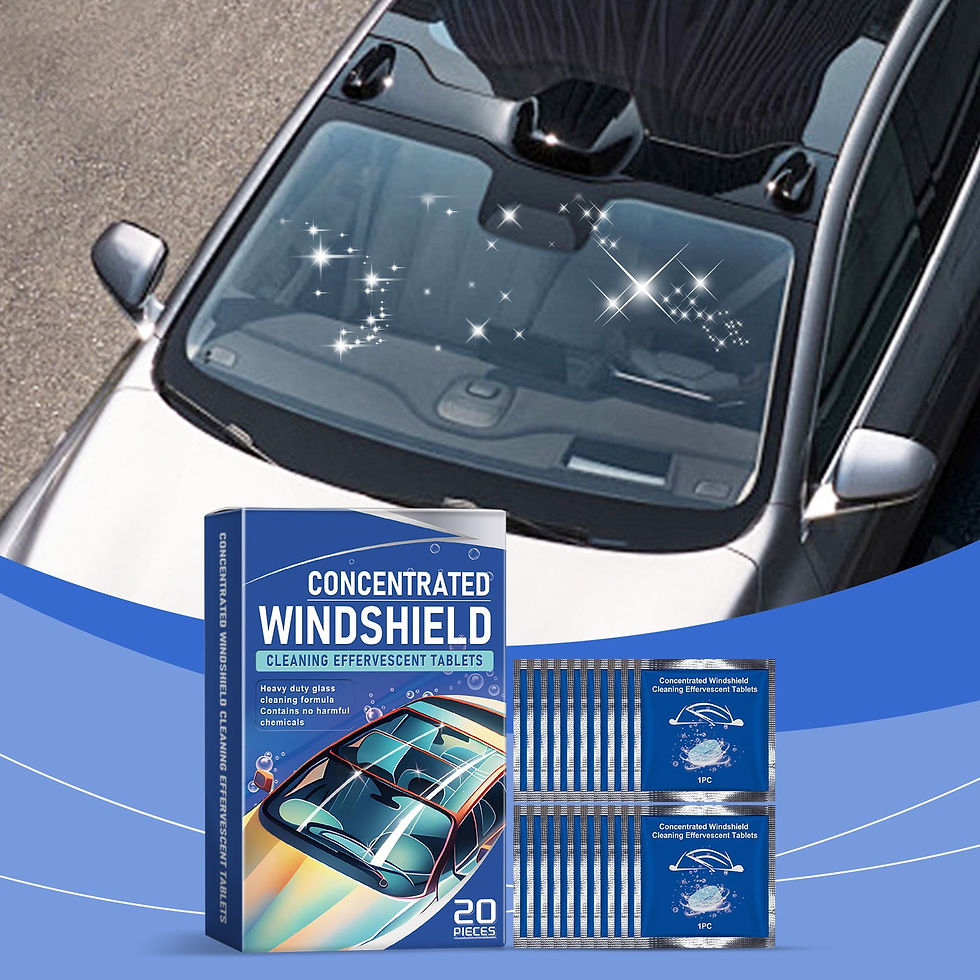 Thumbnail: Car Windshield Washer Tablets - Washer Fluid Tablets Glass Cleaner Concentr..