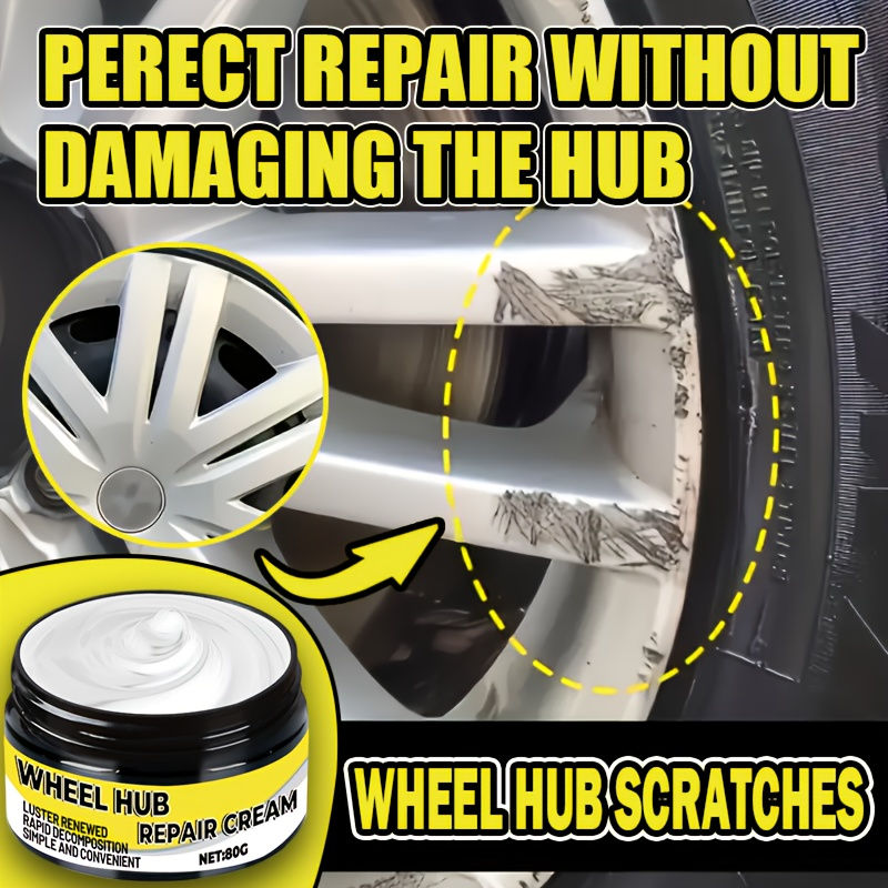 Car Wheel Scratch Repair Kit, Alloy Wheel Scratch & Wear Repair Paste, Oxidation