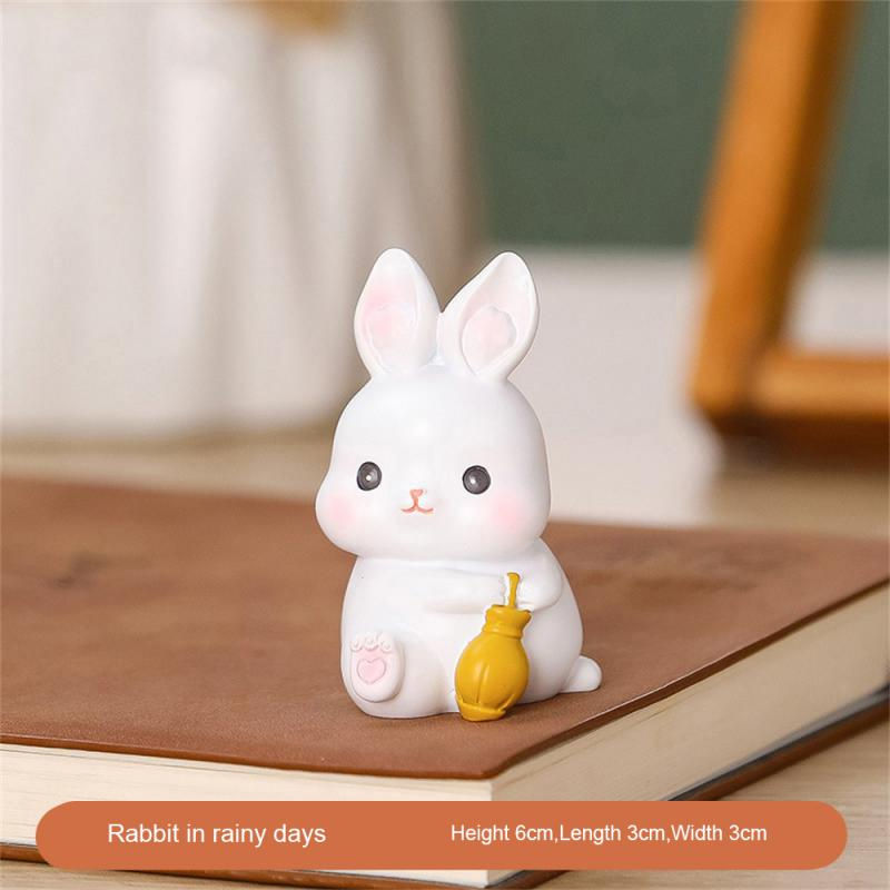 Thumbnail: Resin Doll Cute Little Rabbit Girl Heart Desktop Decoration Children's Gift Crea