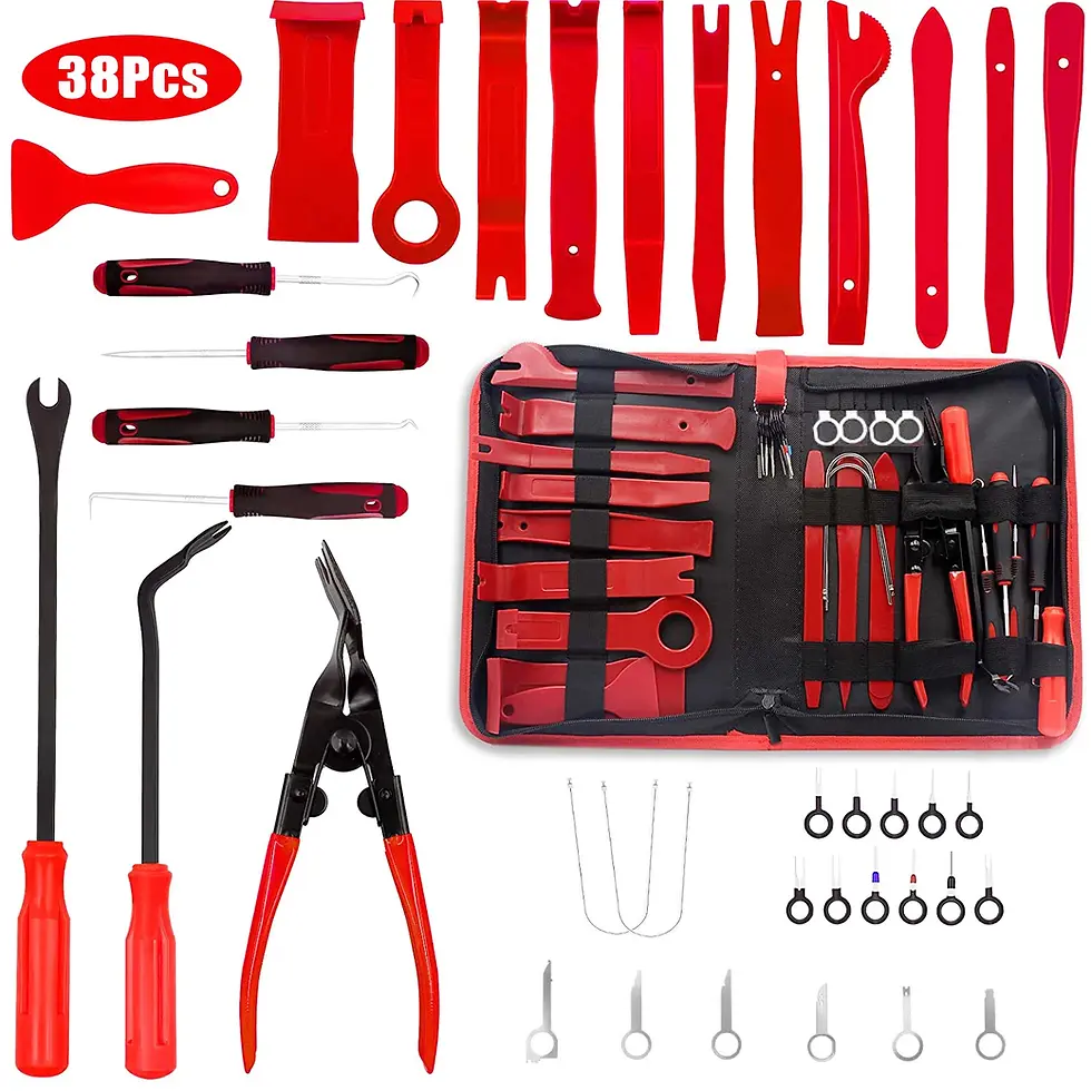 Thumbnail: 38pcs Hand Tool Set Pry Disassembly Tool Interior Door Clip Panel Trim Dashboard