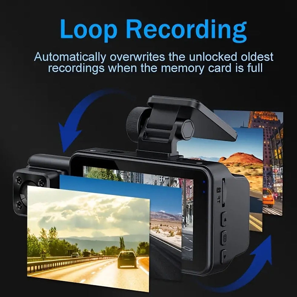 Thumbnail: cvlncycling Dash Cam Front And Inside 2K Dash Camera For Cars With GPS 140 ..