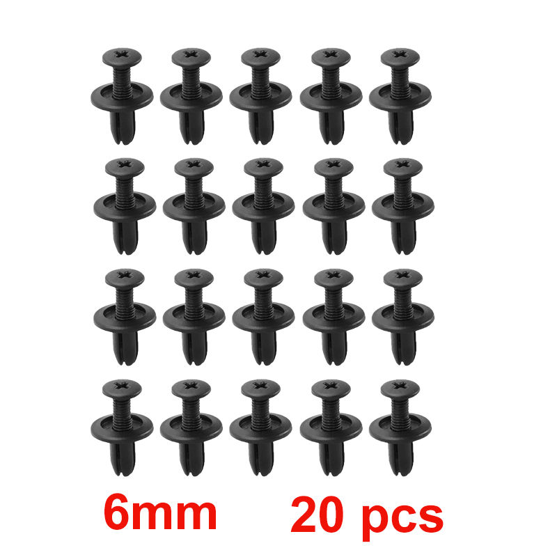 Thumbnail: 8mm/6mm Plastic Rivets Fasteners Screw Car Fender Bumper Screws Clips Rivets Aut