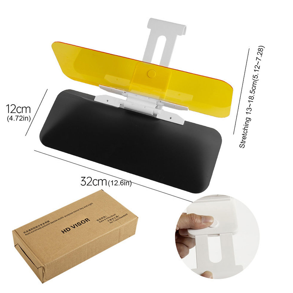 Thumbnail: Car Sun Visor Polarized Anti Glare Sun Visor Extender Anti-Dazzle UV Blocking Su