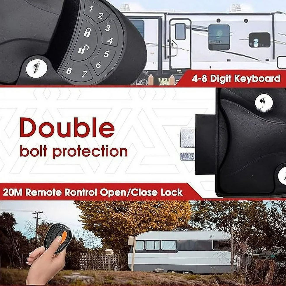 Thumbnail: MKING RV Keyless Entry Door Lock, Zinc Alloy for Travel Trailer Camper