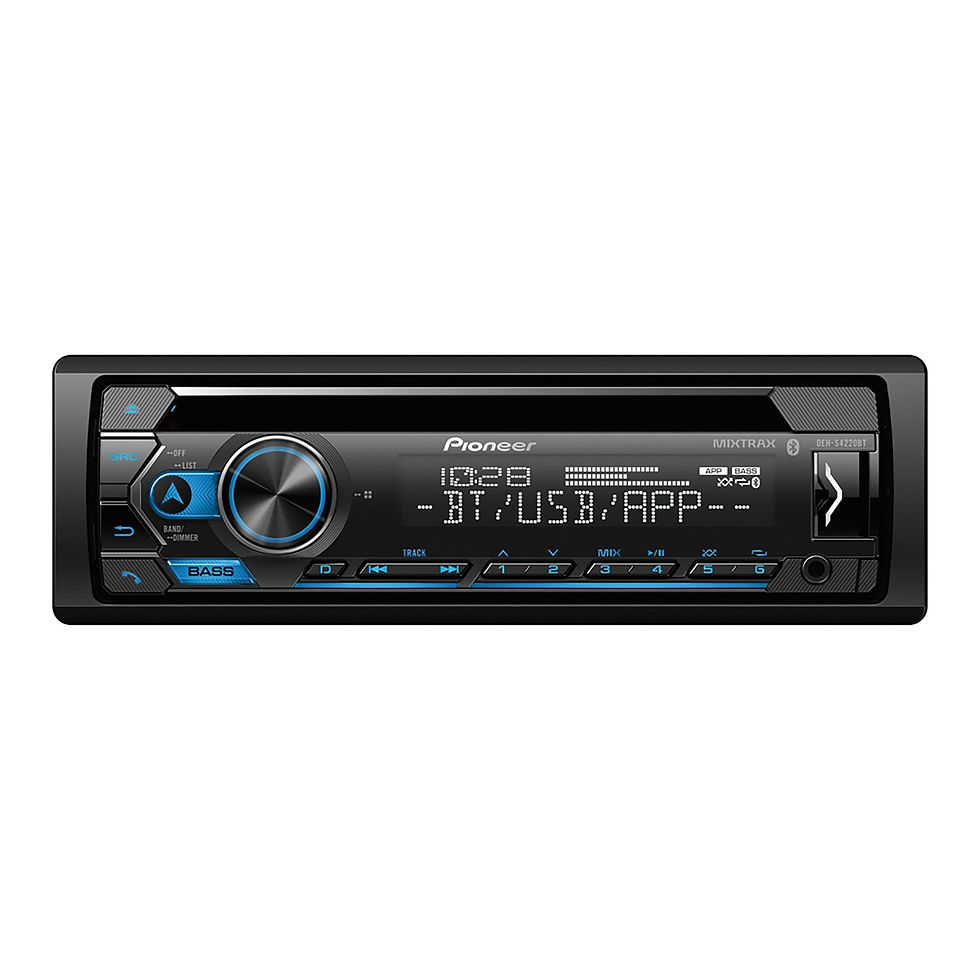 Pioneer DEH-S4220BT CD Car Stereo Head Unit, Single-DIN, LCD with Smart Syn..