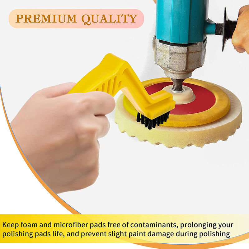 Thumbnail: Polishing Spur Tool Set Wool Buffing Pad Cleaning Spur Tool Foam Pad Brush Car B