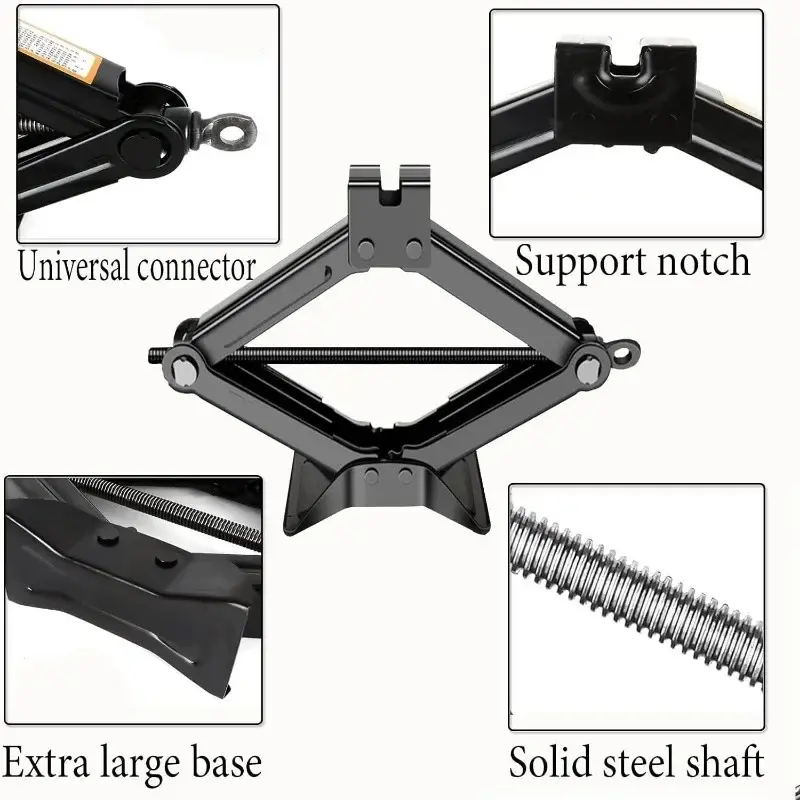 Thumbnail: Car Jack 0.8T/1T/2T Portable Labor-saving Hand-cranked Car Scissor Jack Car Repa