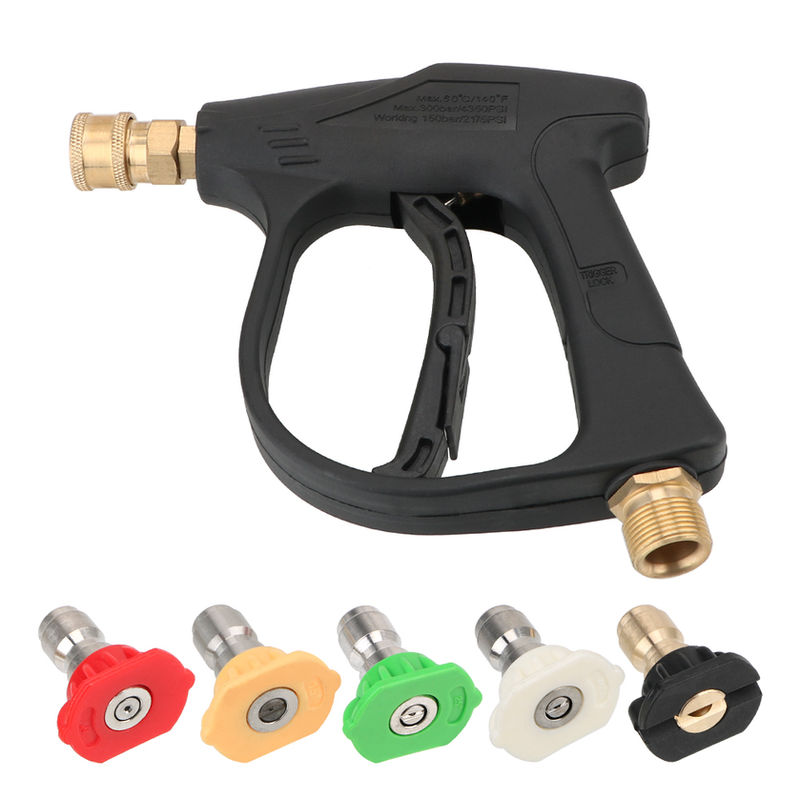 Thumbnail: Car Washer with 5pcs Soap Spray Nozzles 14mm M22 Socket 1/4" Quick Release Snow