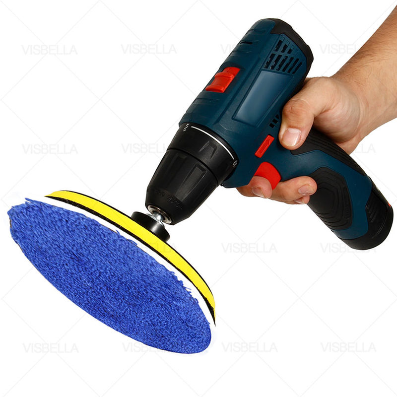 Thumbnail: 3/6PCS Car Polishing Pad 150mm Microfiber Pad Self-adhesion Automotive Waxing Po
