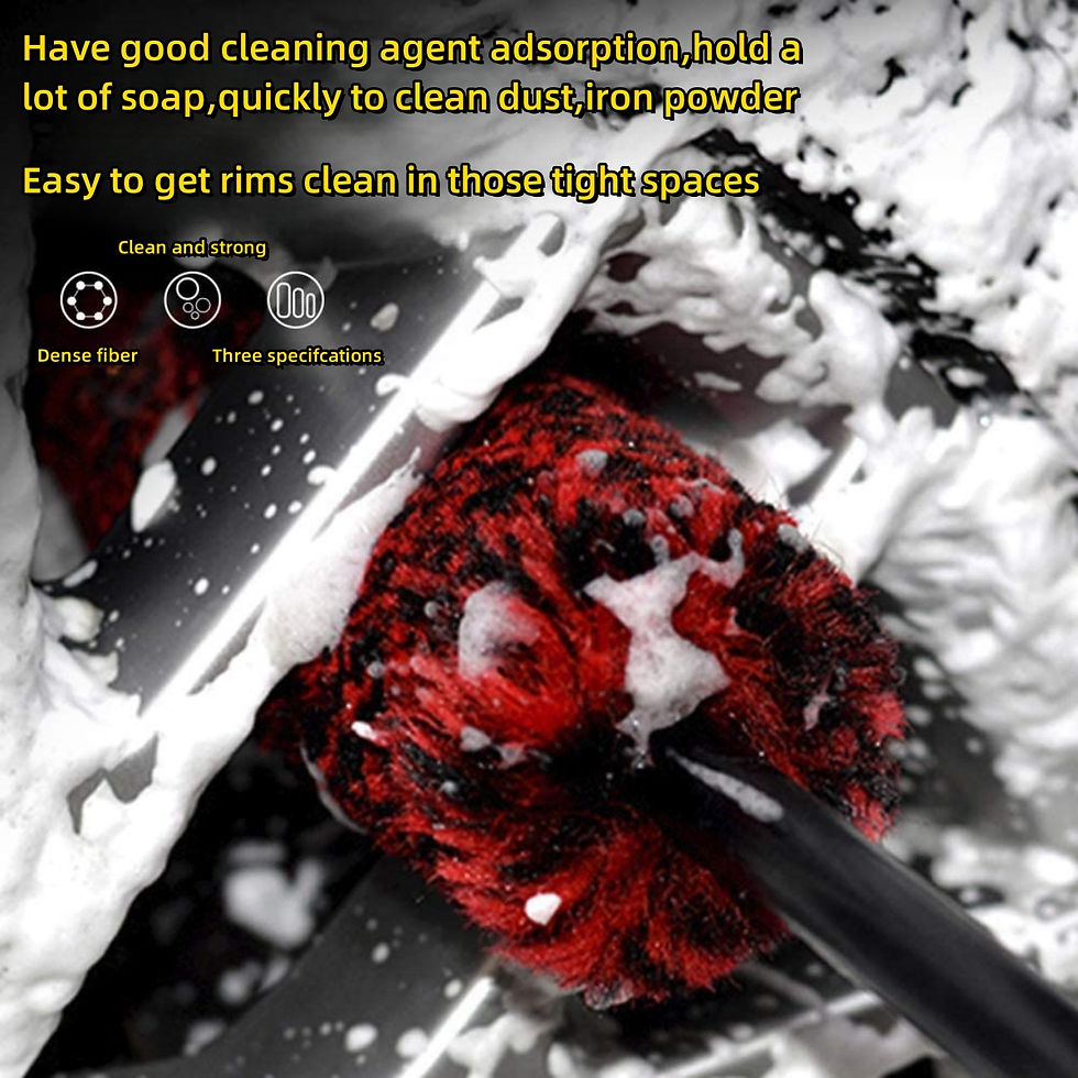 Thumbnail: Auto Wheel Detailing Brush Bendable Wheel Woolies Car Cleaning Tools for Car Rim