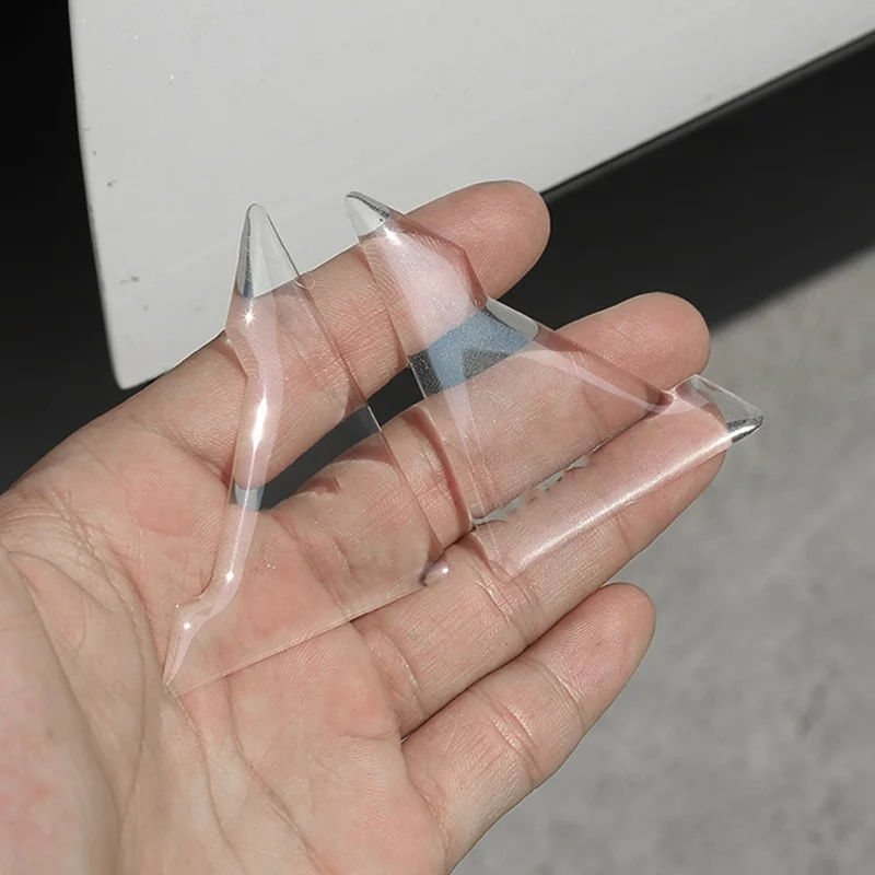 2/4Pc Universal Car Door Corner Anti-collision Covers Transparent Silicone Prote