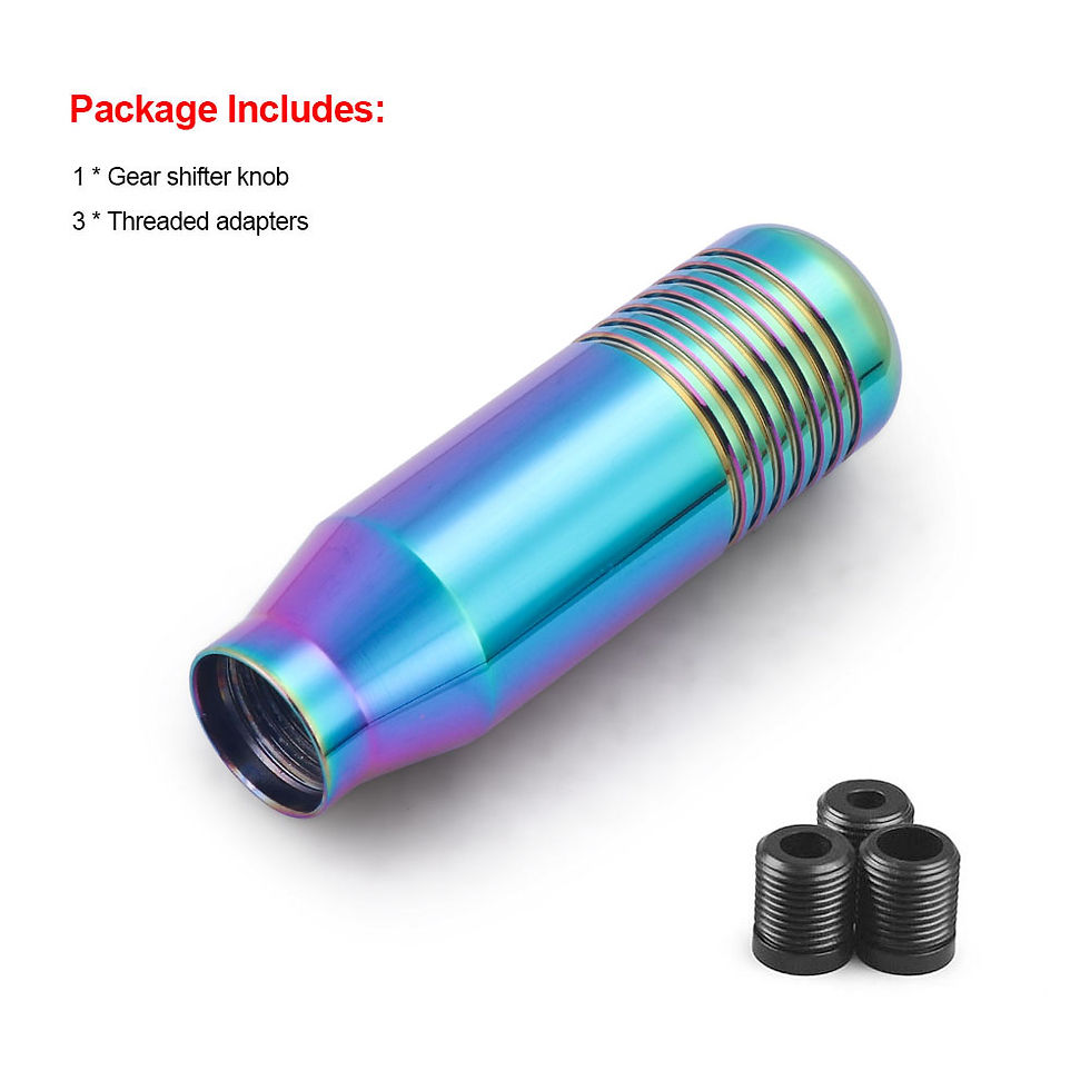 Thumbnail: 8.5cm Stylish Gear Shift Knob Stick Manual Transmission Universal Car Aluminum E