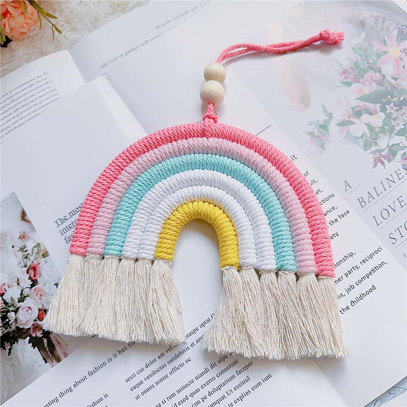 Car Pendant Decorative Colorful Decoration Rainbow-Shape Car Pendant For Girls I