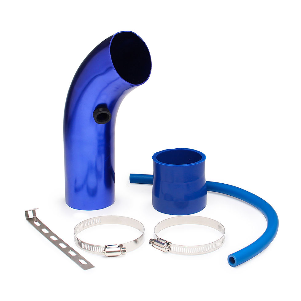 Thumbnail: 3" Cold Air Intake Pipe Kit & 76mm Air Filter, Car Cold Air Intake Turbo Filter
