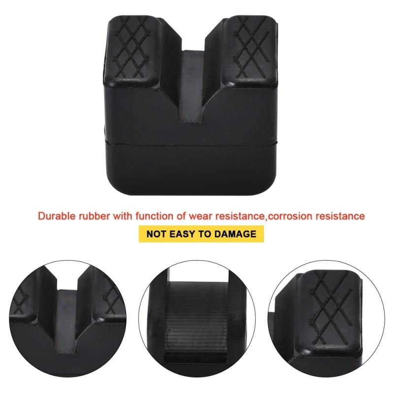Thumbnail: 1/2PCS Floor Jack Pad Rubber Universal Slotted Guard Portable Anti Slip Vehicle