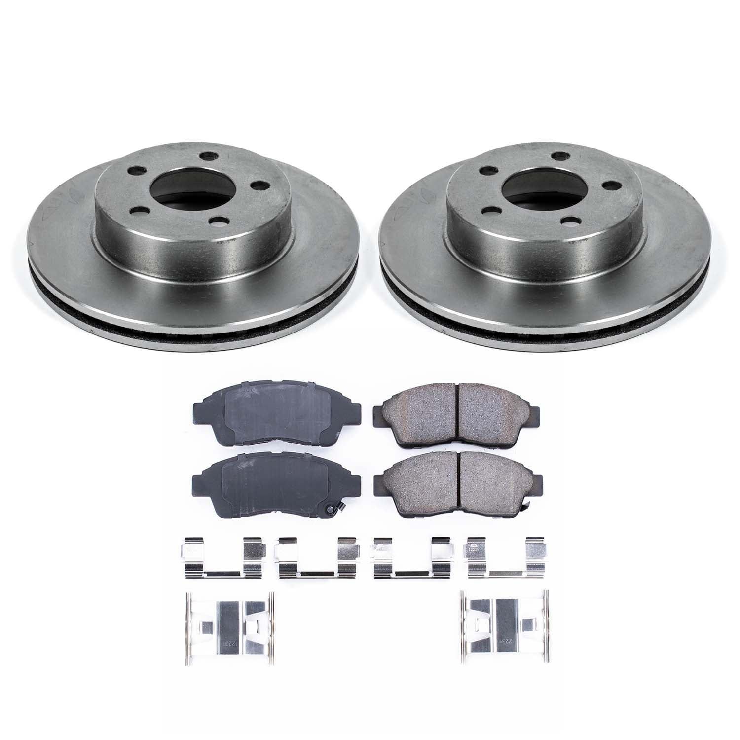 Ultimate Brakes Front Ceramic Brake Pad and Rotor Kit with Hardware WM80533