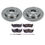 Thumbnail: Ultimate Brakes Rear Ceramic Brake Pad and Rotor Kit with Hardware WM80048