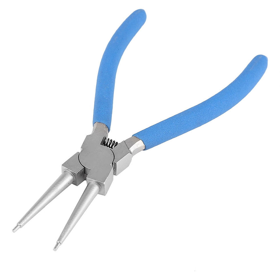 Thumbnail: 4pc Professional 7 Internal External Straight Bent Circlip Snap Ring Pliers..