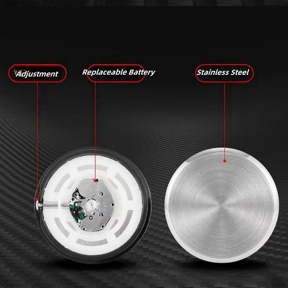 Thumbnail: Customizable logo Mini Night Lightar Clock Automobiles Internal Stick-On Quartz