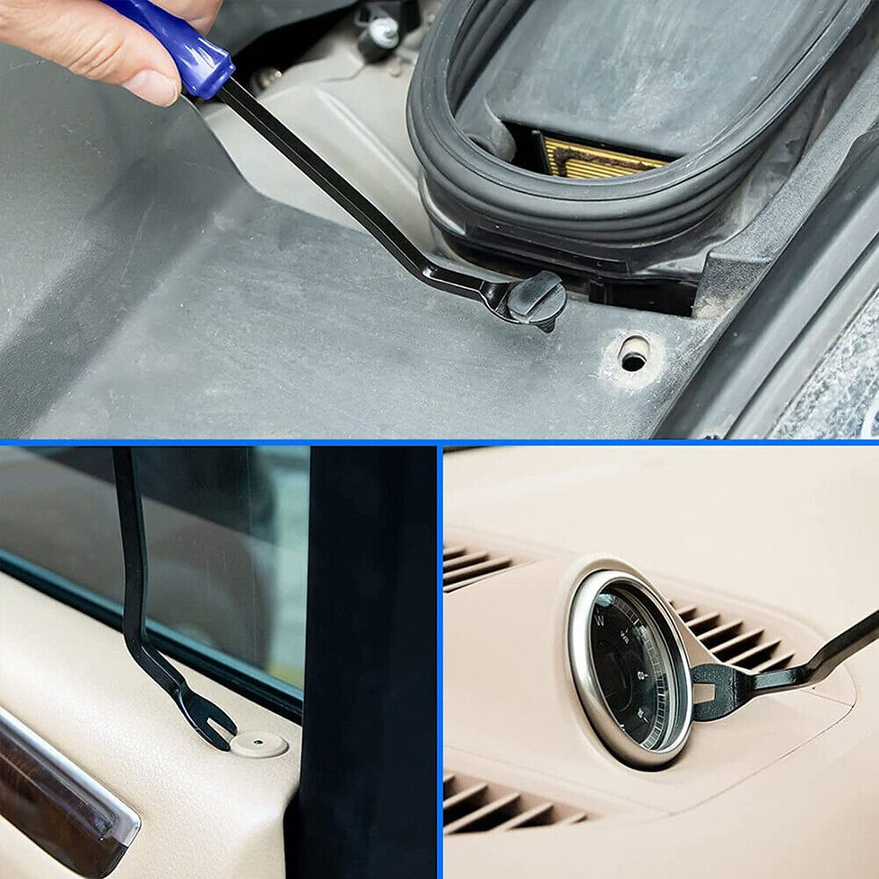 Thumbnail: 5PC Auto Trim Removal Tool Kit Car Panel Door Dashboard Fastener Remover Pr..