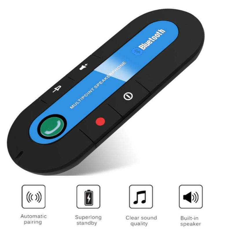 Thumbnail: HOt Sale Wireless Handsfree Car Bluetooth Kit 4.1 Sun Visor Bluetooth Speaker Sp