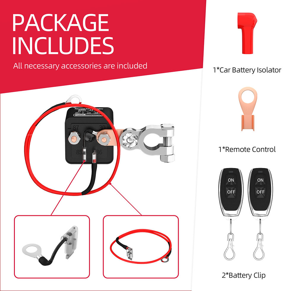 Thumbnail: DaierTek Battery Switch Relay 12V Remote Control Battery Disconnect Cut Off Isol