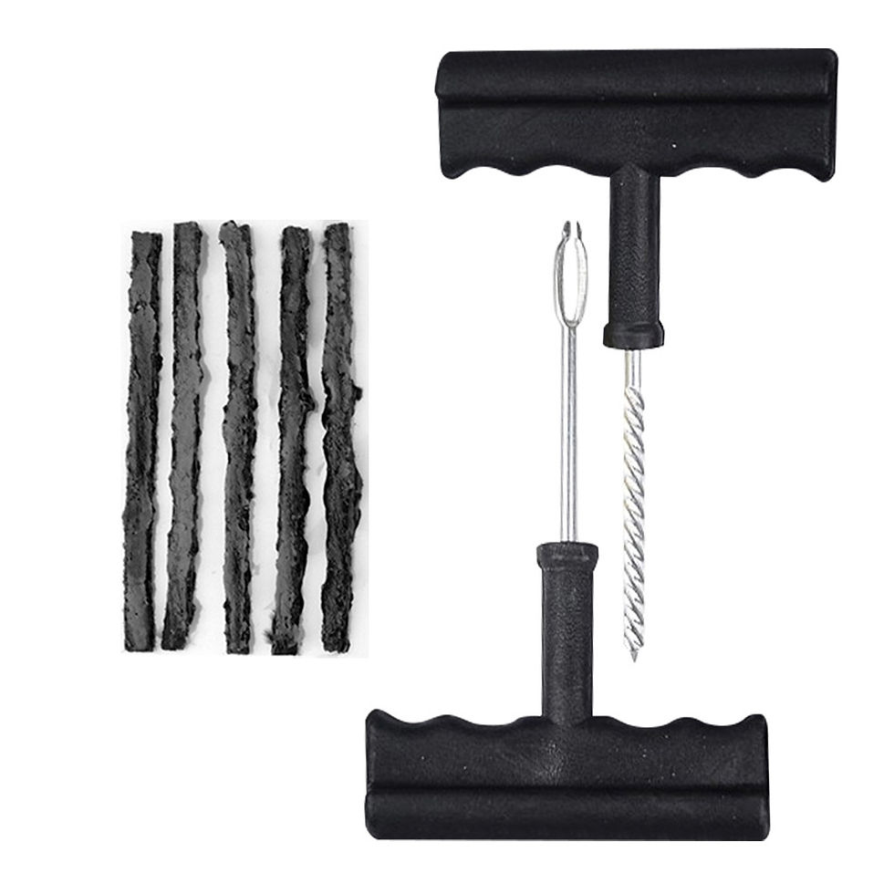 Thumbnail: Car Tire Repair Tool Set with Glue Rubber Stripes Tools for Motorcycle Bicycle T