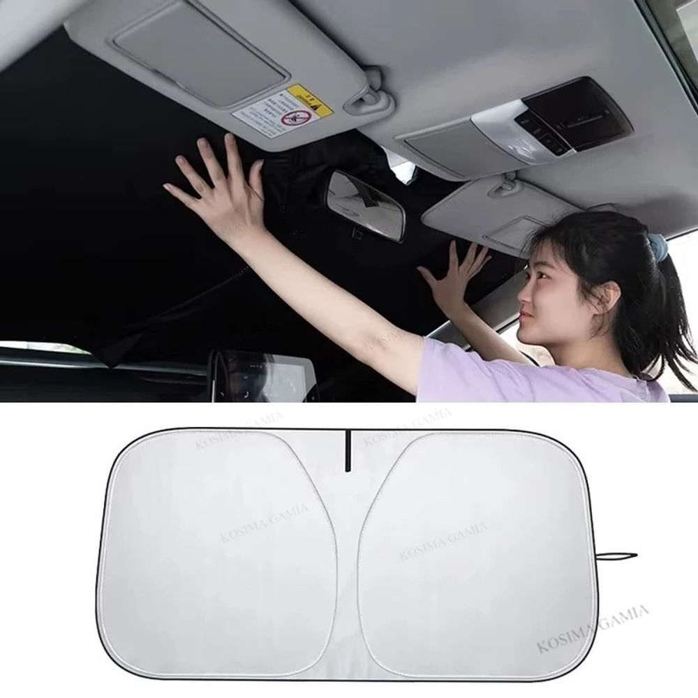 1Pcs Summer Car Front Window Sunshade Cover Sun Shade Windshield Visor Windscree