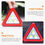 Thumbnail: Warning Sign Road Triangles LED Roadside Cars Emergency Red Plastic