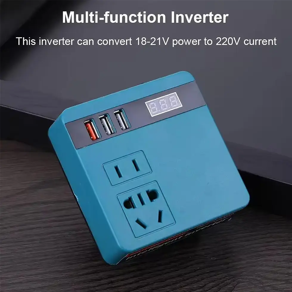 Thumbnail: 120W Electric Tool Battery Inverter Lithium Battery Inverter DC 18V-21V To AC 22