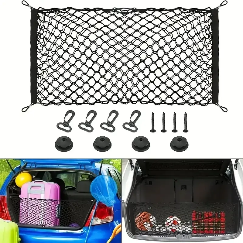 Thumbnail: Car Trunk Net Universal Car Mesh Bag Auto Rear Trunk Storage Net Luggage Cargo N