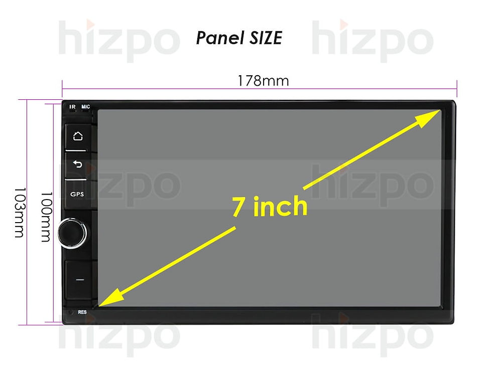 Thumbnail: Wireless Apple Carplay Wifi 2+32GB Android Auto Double 2 Din Car Stereo Rad..