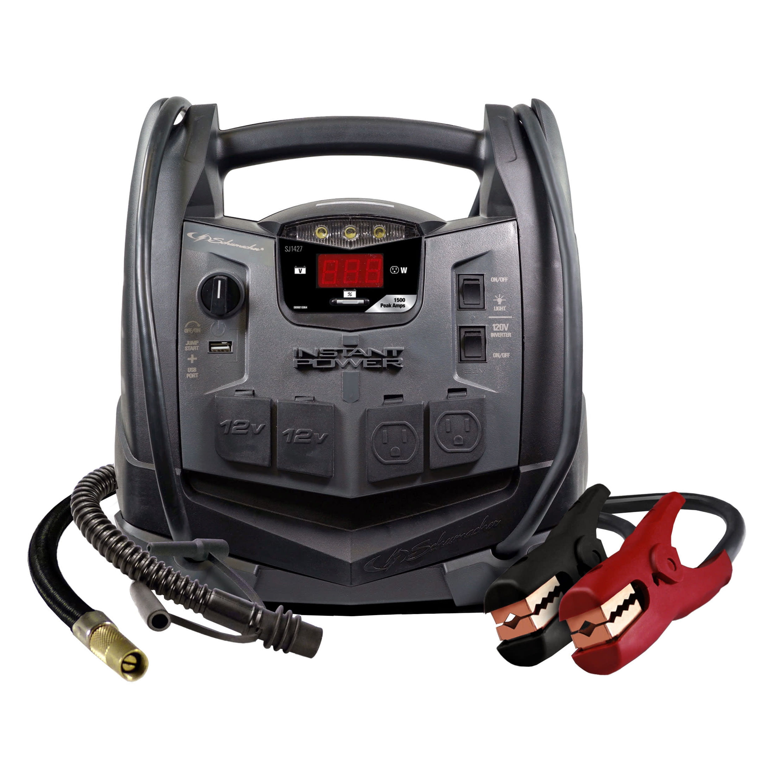 Schumacher SJ1427 6-in-1 Portable Power Station, 1500A Jump Starter, 150-PS..