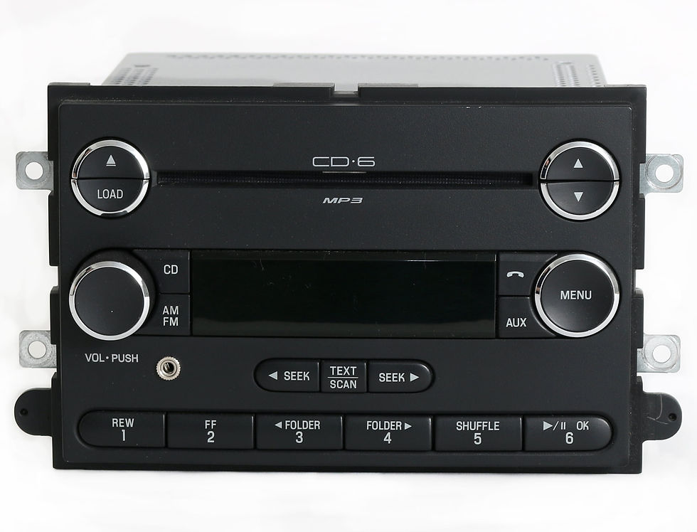 Thumbnail: Restored Mercury Milan Ford Fusion 06-09 Radio AMFM 6 Disc CD w Auxiliary 8..