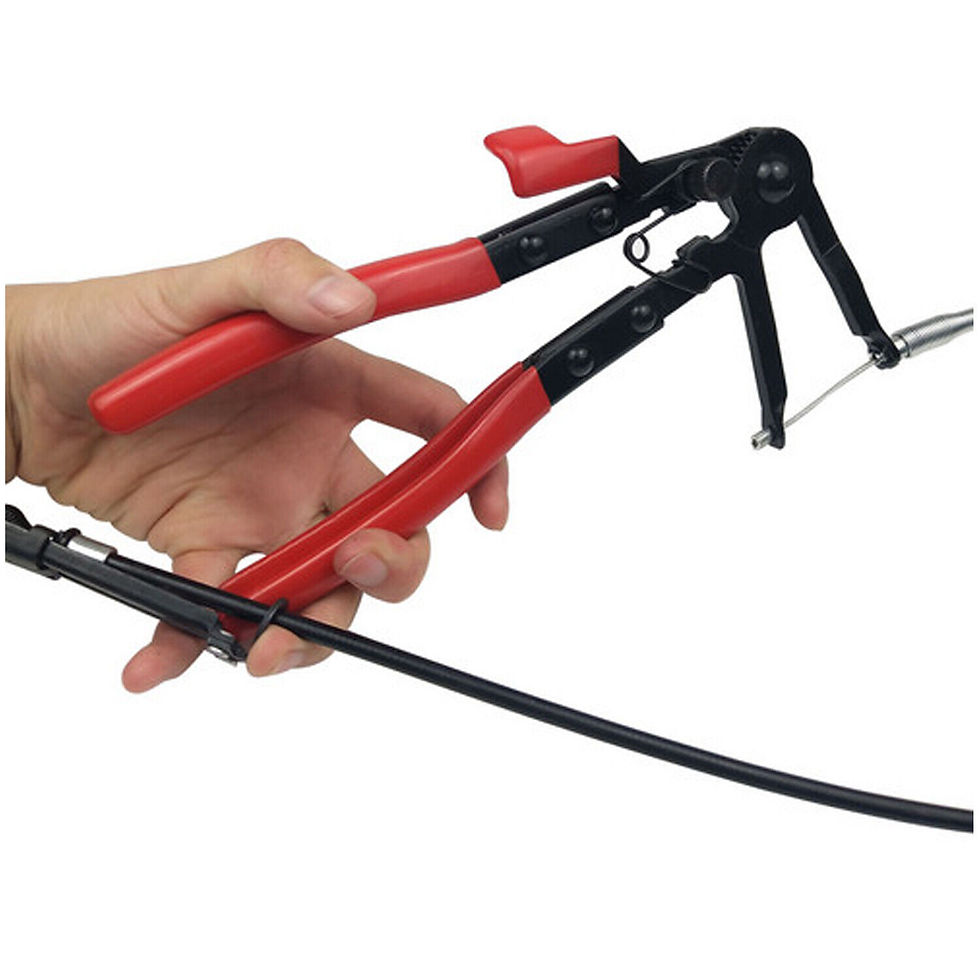Thumbnail: Car Hose Clamping Pliers Bendable Hose Clamps Cable Type Flex Cable Straight Hos