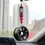 Thumbnail: Car Mirror Rearview Pendant Auto Interior Decor Pendants Aluminum Wheel With Sho