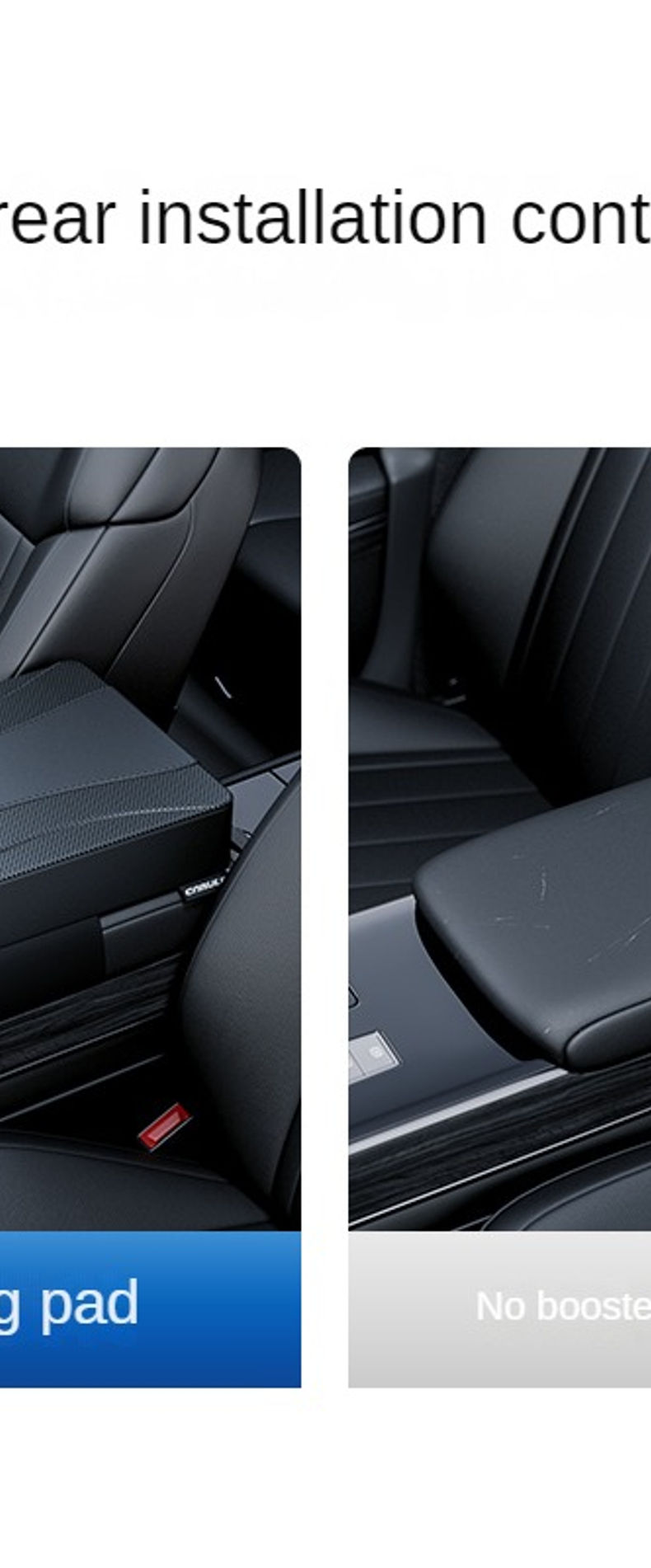 Thumbnail: Car Armrest Pad Universal Leather Auto Seat Middle Center Console Cushion Arm Re