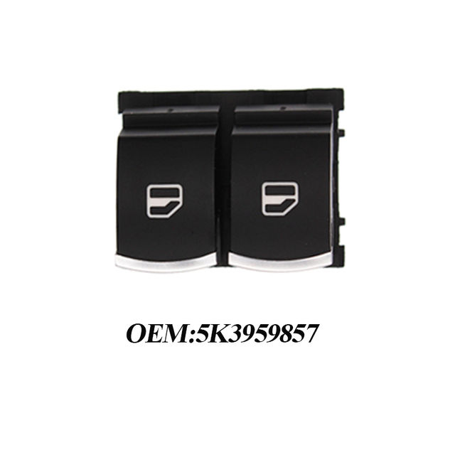 Thumbnail: Chrome Window Switch Mirror Button for VW Passat B6 Eos Golf 5 6 Plus GTI Mk5 Mk