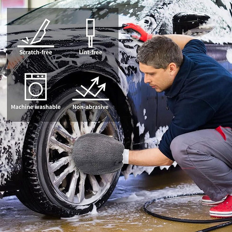Thumbnail: 9Pcs Car Cleaning Tool Kit, Microfiber Car Detailing Cleaning Tools Set for..