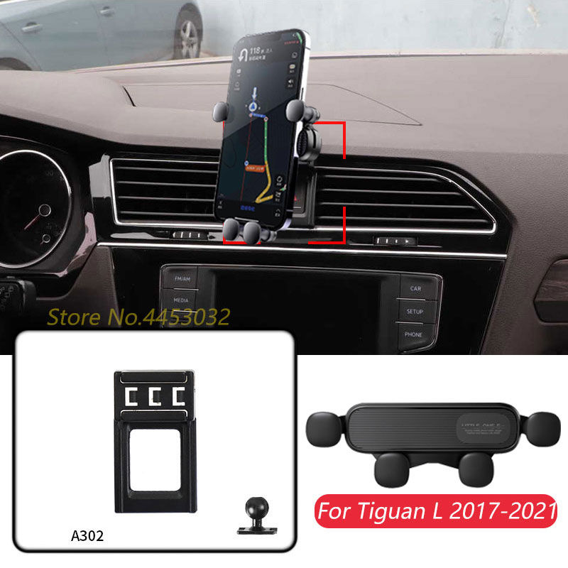 For Volkswagen Tiguan 2017-2022 Car Mobile Phone Holder Adjustable GPS Gravity N