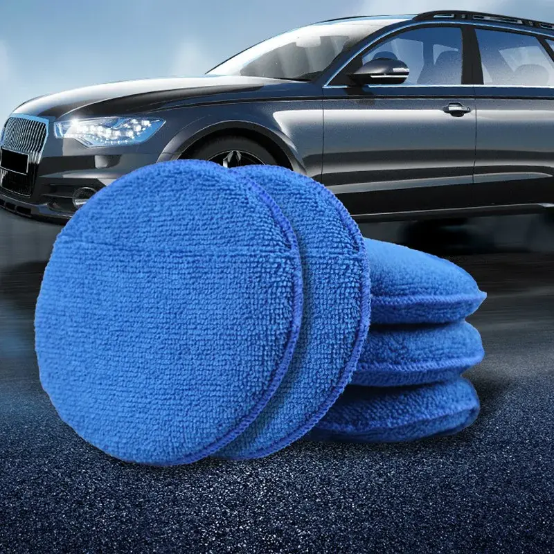 Car Cleaning Soft Microfiber Car Wax Applicator Pad Polishing Sponge for Apply a